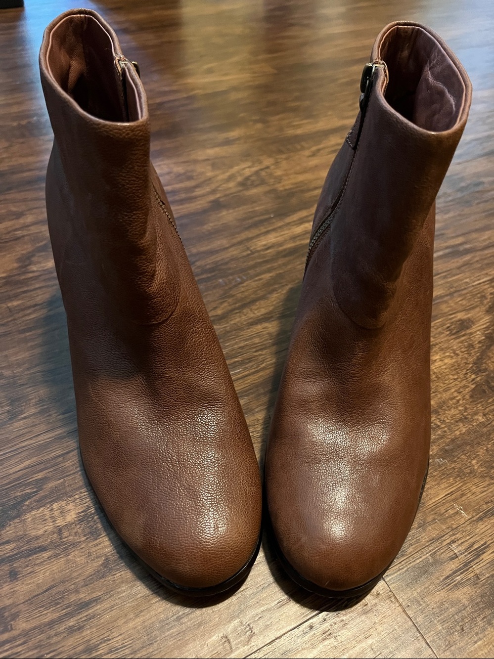 Cole Haan "Cassidy" Nike Air Brown Leather Ankle Boots Size 10B